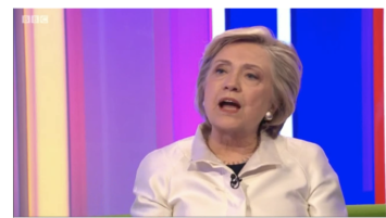 Hillary Clinton on the BBC One Show